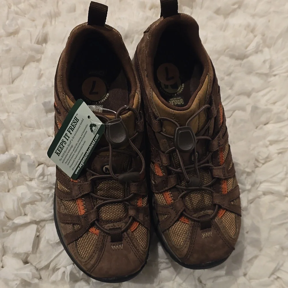 Merrell Siren Stretch Women's Brown And Orange Size 7 Hiking Shoes - Picture 7 of 11